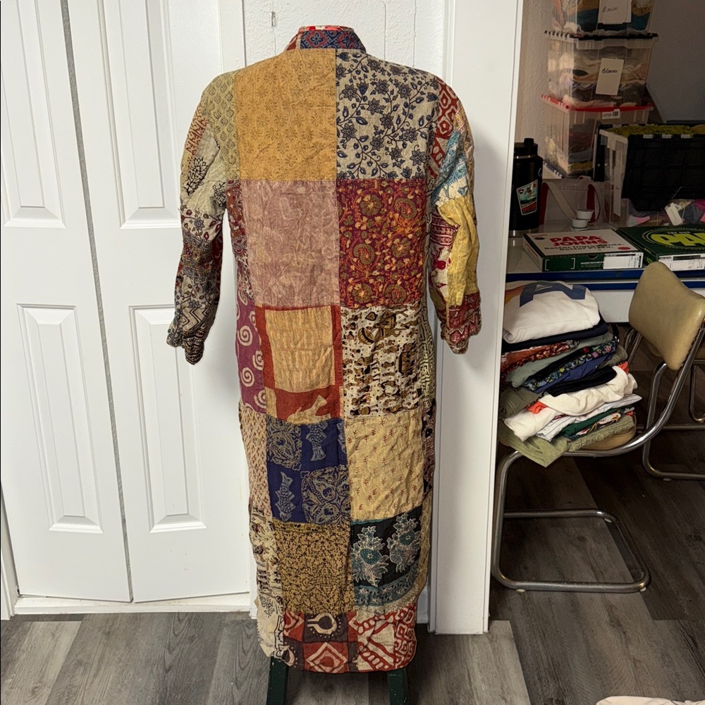 Sacred Threads Patchwork Coat Jacket - image 3